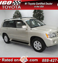 toyota highlander 2002 gold suv gasoline 6 cylinders front wheel drive automatic 91731