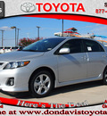 toyota corolla 2013 classic silver sedan s gasoline 4 cylinders front wheel drive automatic 76011