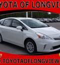 toyota prius v 2012 white wagon three hybrid 4 cylinders front wheel drive automatic 75604
