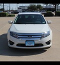 ford fusion 2010 white sedan se gasoline 4 cylinders front wheel drive automatic 75041