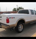ford f 350 super duty 2011 white lariat biodiesel 8 cylinders 4 wheel drive shiftable automatic 75041