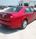 ford fusion 2011 red sedan sel gasoline 4 cylinders front wheel drive automatic 76234