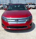 ford fusion 2011 red sedan sel gasoline 4 cylinders front wheel drive automatic 76234