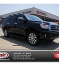toyota sequoia 2012 black suv limited gasoline 8 cylinders 2 wheel drive automatic 76116