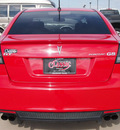 pontiac g8 2009 red sedan gt gasoline 8 cylinders rear wheel drive automatic 76018