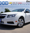 chevrolet cruze 2012 white sedan ls gasoline 4 cylinders front wheel drive 6 speed automatic 76234