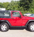 jeep wrangler 2009 red suv x gasoline 6 cylinders 4 wheel drive 6 speed manual 77515