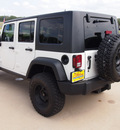 jeep wrangler unlimited 2008 white suv rubicon gasoline 6 cylinders 4 wheel drive automatic 77802