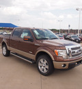 ford f 150 2012 brown lariat gasoline 6 cylinders 4 wheel drive automatic 76108