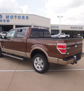 ford f 150 2012 brown lariat gasoline 6 cylinders 4 wheel drive automatic 76108
