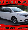 toyota sienna 2013 white van gasoline 6 cylinders front wheel drive automatic 75604