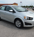 chevrolet sonic 2013 silver sedan ls gasoline 4 cylinders front wheel drive automatic 78114