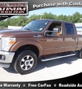 ford f 250 super duty 2011 brown pickup truck lariat flex fuel 8 cylinders 4 wheel drive automatic 77388