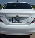 nissan versa 2012 white sedan 1 6 sv gasoline 4 cylinders front wheel drive automatic with overdrive 76018