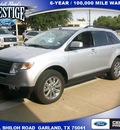 ford edge 2010 silver suv sel gasoline 6 cylinders front wheel drive 6 speed automatic 75041