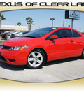 honda civic 2007 red coupe ex gasoline 4 cylinders front wheel drive automatic 77546