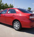 toyota corolla 2013 red sedan gasoline 4 cylinders front wheel drive automatic 76116