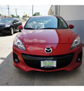 mazda mazda3 2012 red hatchback gasoline 4 cylinders front wheel drive automatic 78757