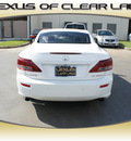 lexus is 350c 2010 white gasoline 6 cylinders rear wheel drive automatic 77546