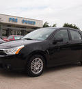 ford focus 2010 black sedan se gasoline 4 cylinders front wheel drive automatic with overdrive 76011