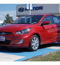 hyundai accent 2013 red sedan gls gasoline 4 cylinders front wheel drive automatic 77094