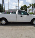 ford f 150 2008 white pickup truck xl gasoline 6 cylinders 2 wheel drive automatic 33157