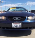 ford mustang 2002 blue deluxe gasoline 6 cylinders rear wheel drive automatic 90241