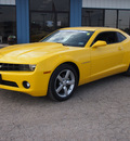 chevrolet camaro 2010 yellow coupe lt gasoline 6 cylinders rear wheel drive automatic 78861