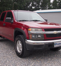 chevrolet colorado 2005 dk  red gasoline 5 cylinders 4 wheel drive automatic 27569