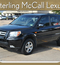 honda pilot 2007 black suv ex l gasoline 6 cylinders front wheel drive automatic with overdrive 77074