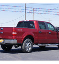 ford f 150 2008 red lariat flex fuel 8 cylinders 4 wheel drive automatic 79045