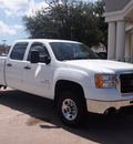 gmc sierra 2500hd 2009 white sle diesel 8 cylinders 2 wheel drive shiftable automatic 77566