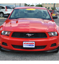 ford mustang 2011 red coupe gasoline 6 cylinders rear wheel drive automatic 78216