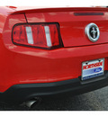 ford mustang 2011 red coupe gasoline 6 cylinders rear wheel drive automatic 78216