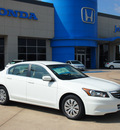 honda accord 2012 white sedan lx gasoline 4 cylinders front wheel drive 5 speed automatic 77065