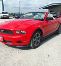 ford mustang 2011 red v6 premium gasoline 6 cylinders rear wheel drive automatic 76234