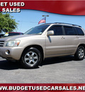 toyota highlander 2004 beige suv gasoline 6 cylinders front wheel drive automatic with overdrive 76543