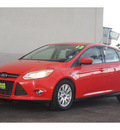 ford focus 2012 red hatchback se flex fuel 4 cylinders front wheel drive automatic 79407