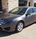 ford fusion 2011 gray sedan se flex fuel 6 cylinders front wheel drive automatic 77836