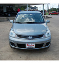 nissan versa 2011 silver hatchback 1 8 s gasoline 4 cylinders front wheel drive automatic with overdrive 77657