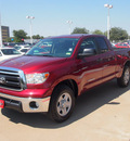 toyota tundra 2010 red grade gasoline 8 cylinders 2 wheel drive automatic 76053