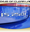 lexus is 250c 2010 blue gasoline 6 cylinders rear wheel drive automatic 77546