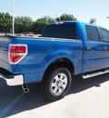 ford f 150 2012 blue xlt flex fuel 8 cylinders 2 wheel drive automatic 76011