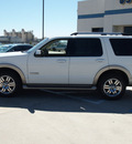 ford explorer 2007 white suv eddie bauer gasoline 6 cylinders rear wheel drive automatic 78155