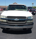 chevrolet silverado 1500 2003 white pickup truck work truck flex fuel 8 cylinders rear wheel drive automatic 76234