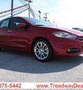 dodge dart 2013 red sedan limited gasoline 4 cylinders front wheel drive 6 speed manual 45840