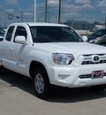 toyota tacoma 2012 white gasoline 4 cylinders 2 wheel drive 5 speed manual 77469