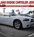dodge charger 2012 white sedan se gasoline 6 cylinders rear wheel drive automatic 33157