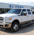 ford f 350 super duty 2012 white lariat biodiesel 8 cylinders 4 wheel drive automatic with overdrive 77575
