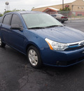 ford focus 2008 lt  blue sedan s gasoline 4 cylinders front wheel drive automatic 76234